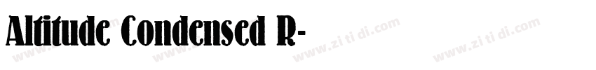 Altitude Condensed R字体转换